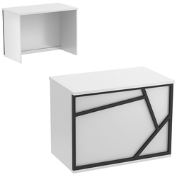 Ресепшен - стол серии ЛОФТ - АЛЬФА №1 (декор №1), Серый