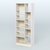 Стеллаж из ДСП серии ЛОФТ №9-2 с полками ДСП Ясень Анкор светлый и Крем Вайс