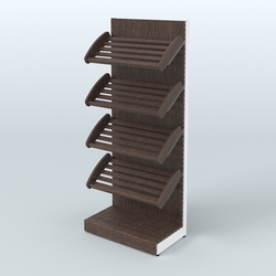 Стеллаж для хлеба и выпечки с полками - корзинами Феникс №10, Дуб Венге