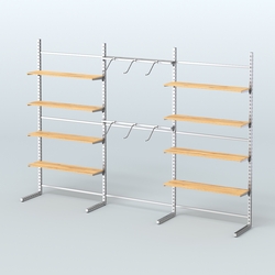 Системы ЭЛЕГАНТ пристенные с металлическими держателями для полок №9 (3600мм), Дуб Золотистый