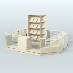 Торговый Островок "Эконом" №14 (13, 3 кв.м), Крем Вайс