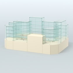 Павильон ИСТРА в центр зала №6а (закрытый) (8, 26 кв.м), Крем Вайс