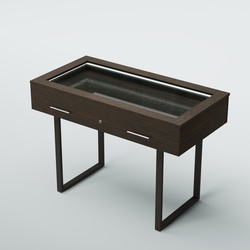 Витрина для музеев "Коллекция" №20-П с подсветкой, Дуб Венге