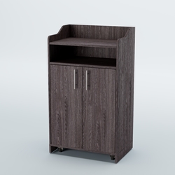 Стойка официанта "Бармен" №4-П передвижная, Ясень Анкор темный