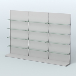 Система ЭЛЕГАНТ №8 пристенная с ДСП (3600 мм), Серый