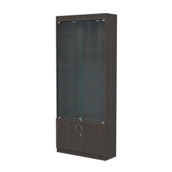 Витрина ОПТИКА №1-1 (задняя стенка ДВП), Дуб Венге