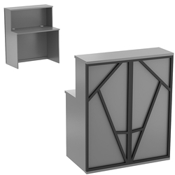 Ресепшен серии ЛОФТ - АЛЬФА №1 (декор №2), Темно-Серый