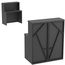 Ресепшен серии ЛОФТ - АЛЬФА №1 (декор №2), Черный