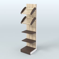 Стеллаж для хлеба и выпечки с полками - корзинами Феникс №15, Дуб Венге + Дуб Сонома