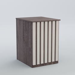 Ресепшен - стол узкий серии ПРИЛИВ №9, Ясень Анкор темный + Ясень Анкор светлый