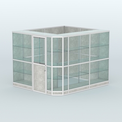 Павильон из профиля угловой №6г (5,5 кв.м), Метрополитан Грей