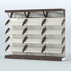 Стеллаж для хлеба и выпечки трехсекционный Феникс №7, Дуб Венге + Белый