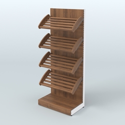 Стеллаж для хлеба и выпечки с полками - корзинами Феникс №10, Орех