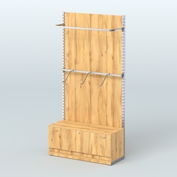 Система ЭЛЕГАНТ №1 с ДСП и тумбой T11 (1200 мм), Дуб Золотистый