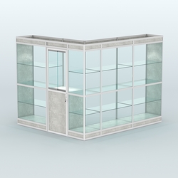 Павильон из профиля угловой №1в (5,5 кв.м), Метрополитан Грей