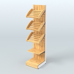 Стеллаж для хлеба и выпечки с полками - корзинами Феникс №16, Дуб Золотистый