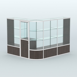 Павильон из профиля угловой №2б (5,5 кв.м), Дуб Венге