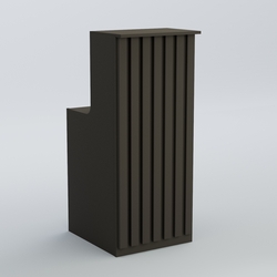 Ресепшен узкий серии ПРИЛИВ №2, Черный