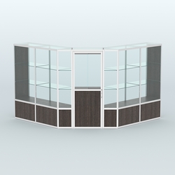 Павильон из профиля угловой №7б (9 кв.м), Дуб Венге