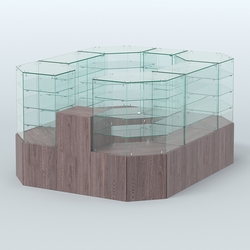 Павильон ИСТРА в центр зала №2а (закрытый) (4, 94 кв.м), Ясень Анкор темный