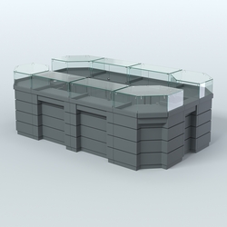 Торговый островок GOLD №5 (6,75 кв.м), Темно-Серый