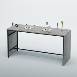 Барный стол "Кофе-брейк" №4, Бетон Чикаго светло-серый F186 ST9