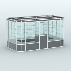 Павильон из профиля островной №3а, Темно-Серый