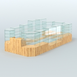 Павильон ИСТРА в центр зала №8 (открытый) (12, 77 кв.м), Дуб Золотистый