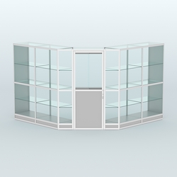 Павильон из профиля угловой №7г (9 кв.м), Серый