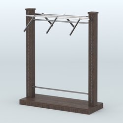 Островная система с перфорацией и поручнями под кронштейны №3, Дуб Венге