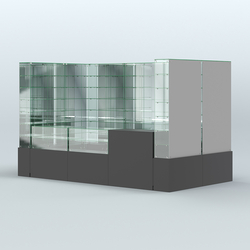 Павильон ИСТРА (глубина витрин-300мм) №3г (5, 94 кв.м), Черный