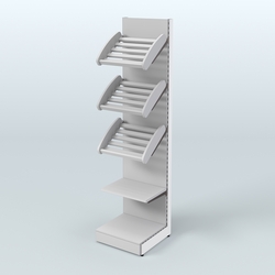 Стеллаж для хлеба и выпечки с полками - корзинами Феникс №16, Серый