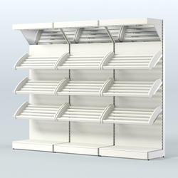 Стеллаж для хлеба и выпечки трехсекционный Феникс №4, Белый