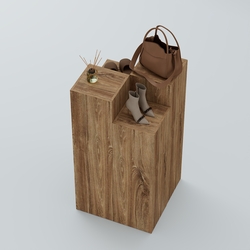 Демо-стенд Ступени-Пересечение №1, Дуб Канзас коричневый