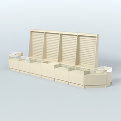 Торговый Островок "Эконом" №7 (12, 4 кв.м), Крем Вайс