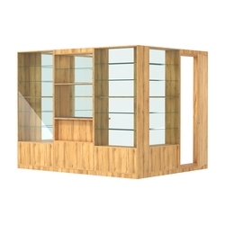 Пристенный торговый павильон из ДСП СЭСП №9 (5, 67 кв.м), Дуб Золотистый