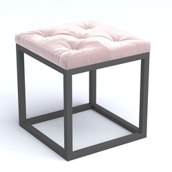 Пуфик серии ЛОФТ №1К, Tiffany 14 Flamingo