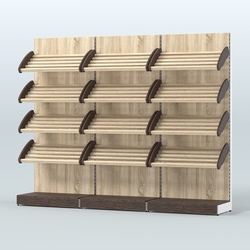 Стеллаж для хлеба и выпечки трехсекционный Феникс №8, Дуб Венге + Дуб Сонома