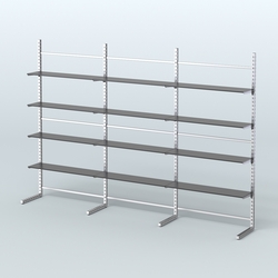 Системы ЭЛЕГАНТ пристенные с полками из ДСП №7 (3600мм), Черный