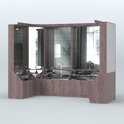 Павильон П-образной формы серии Эталон №3, Ясень Анкор темный