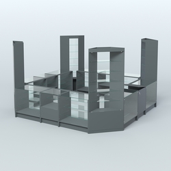 Торговый Островок "Эконом" №15 (12, 9 кв.м), Темно-Серый