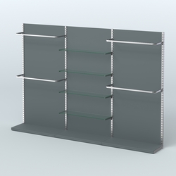 Система ЭЛЕГАНТ №11 пристенная с ДСП (3600 мм), Темно-Серый