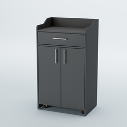 Стойка официанта "Бармен" №5-П передвижная, Темно-Серый