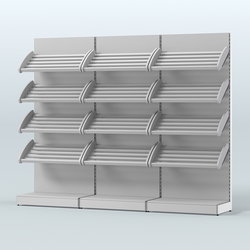 Стеллаж для хлеба и выпечки трехсекционный Феникс №8, Серый