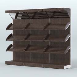 Стеллаж для хлеба и выпечки трехсекционный Феникс №4, Дуб Венге