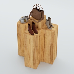 Демо-стенд Ступени Т-обр №1, Дуб Золотистый