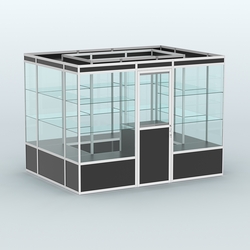 Павильон из профиля островной №1а, Черный