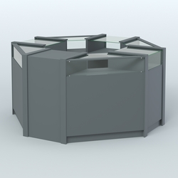 Торговый островок небольшой в стиле ЛОФТ №1 (4,72 кв.м), Темно-Серый