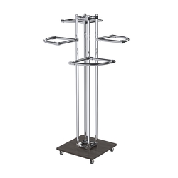 Торговое хромированное вешало с разноуровневыми поручнями СЕКТОР №1-1, Грейвуд