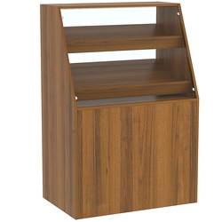 Торговый прилавок для выпечки с двумя наклонными полками серии BAKERY №1 , Орех